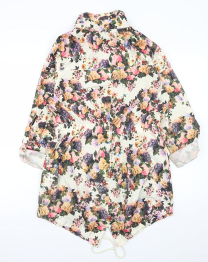 Womens UK Size 10 Brave Soul Multicoloured Anorak Coat