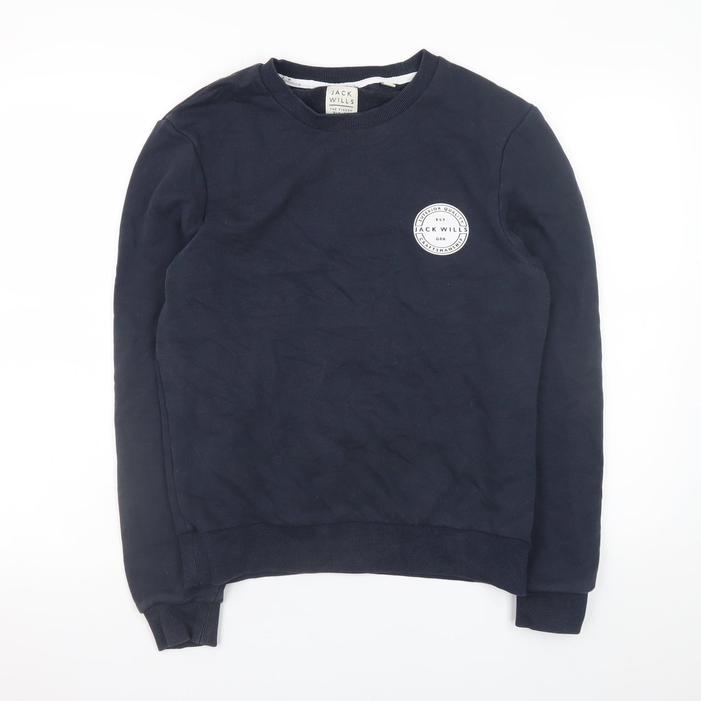 Womens UK Size S Jack Wills Blue Pullover Sweatshirt