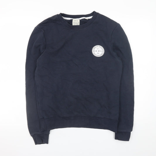 Womens UK Size S Jack Wills Blue Pullover Sweatshirt