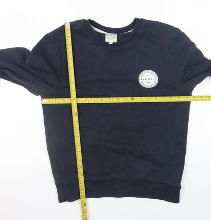Womens UK Size S Jack Wills Blue Pullover Sweatshirt