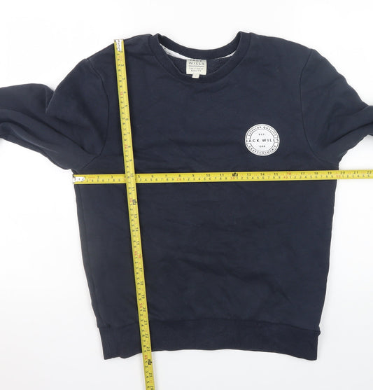 Womens UK Size S Jack Wills Blue Pullover Sweatshirt