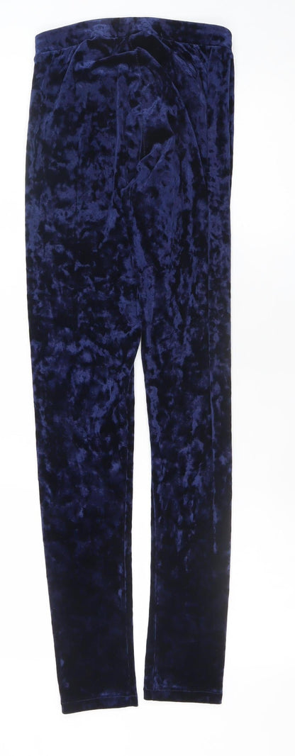 Esmara by Heidi Klum Women’s Navy Blue Velvet Leggings Size 10/12