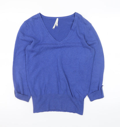 Womens UK Size 12 Debenhams Blue Pullover Jumper