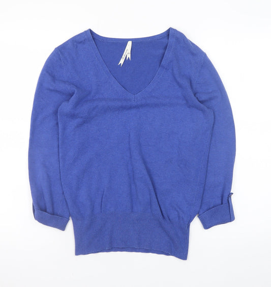 Womens UK Size 12 Debenhams Blue Pullover Jumper