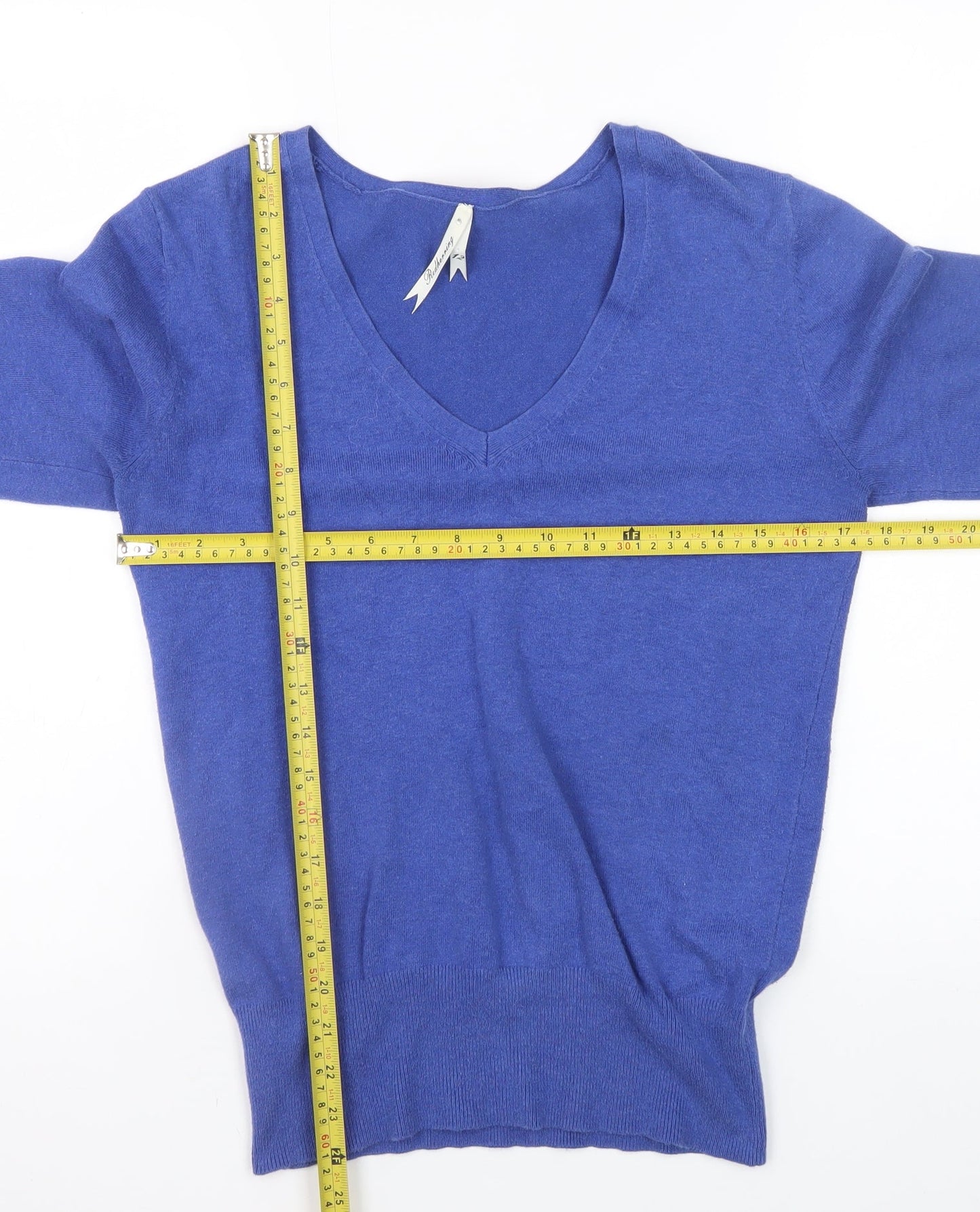 Womens UK Size 12 Debenhams Blue Pullover Jumper