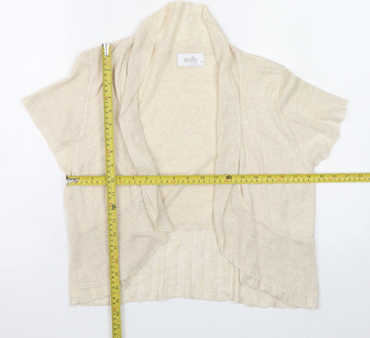 Womens UK Size M Wallis Beige Cardigan Jumper