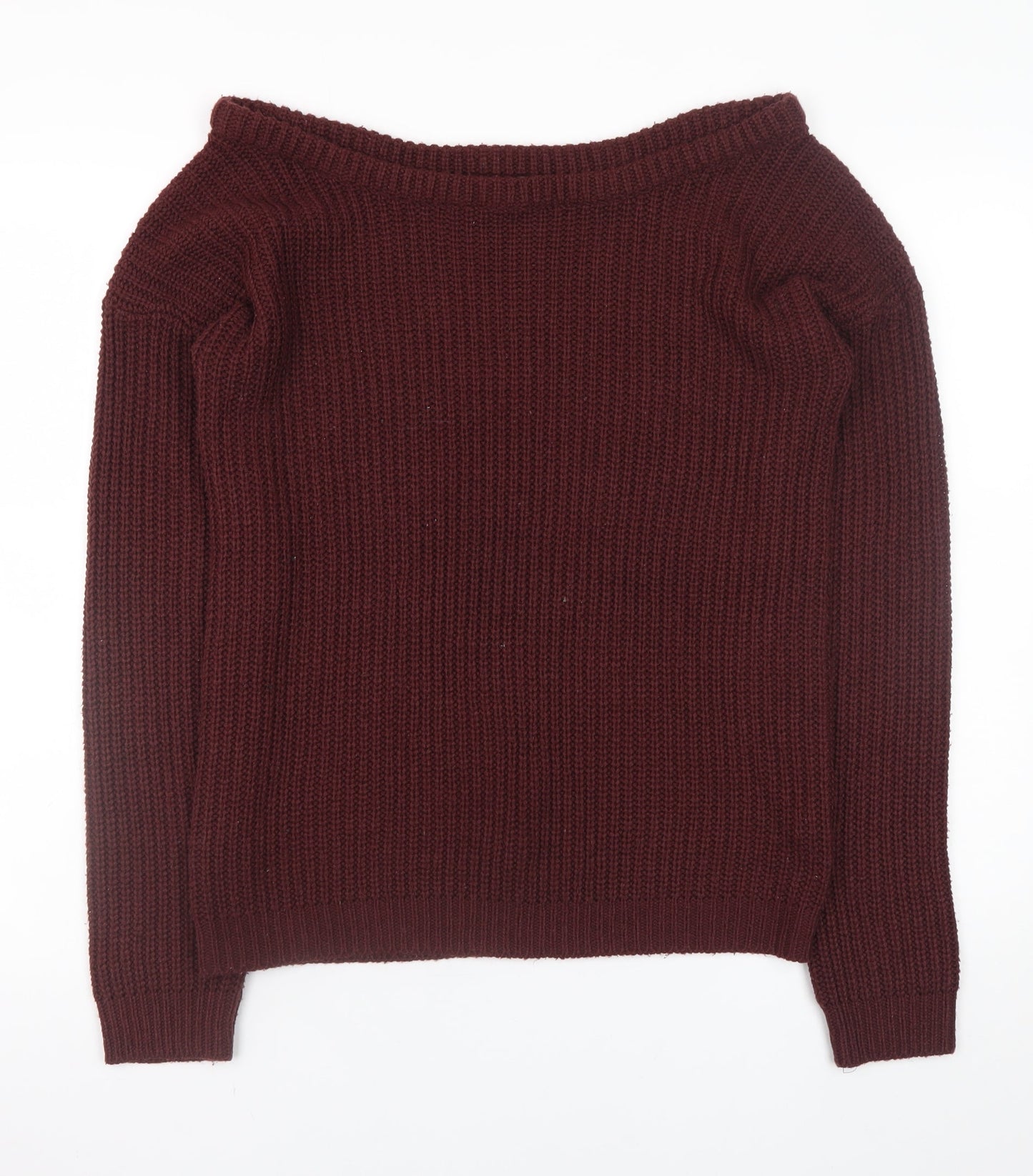 Womens UK Size S Missguided Red Pullover Jumper
