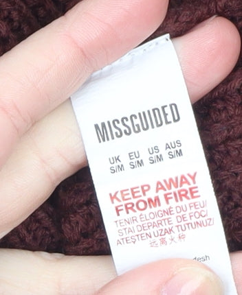 Womens UK Size S Missguided Red Pullover Jumper