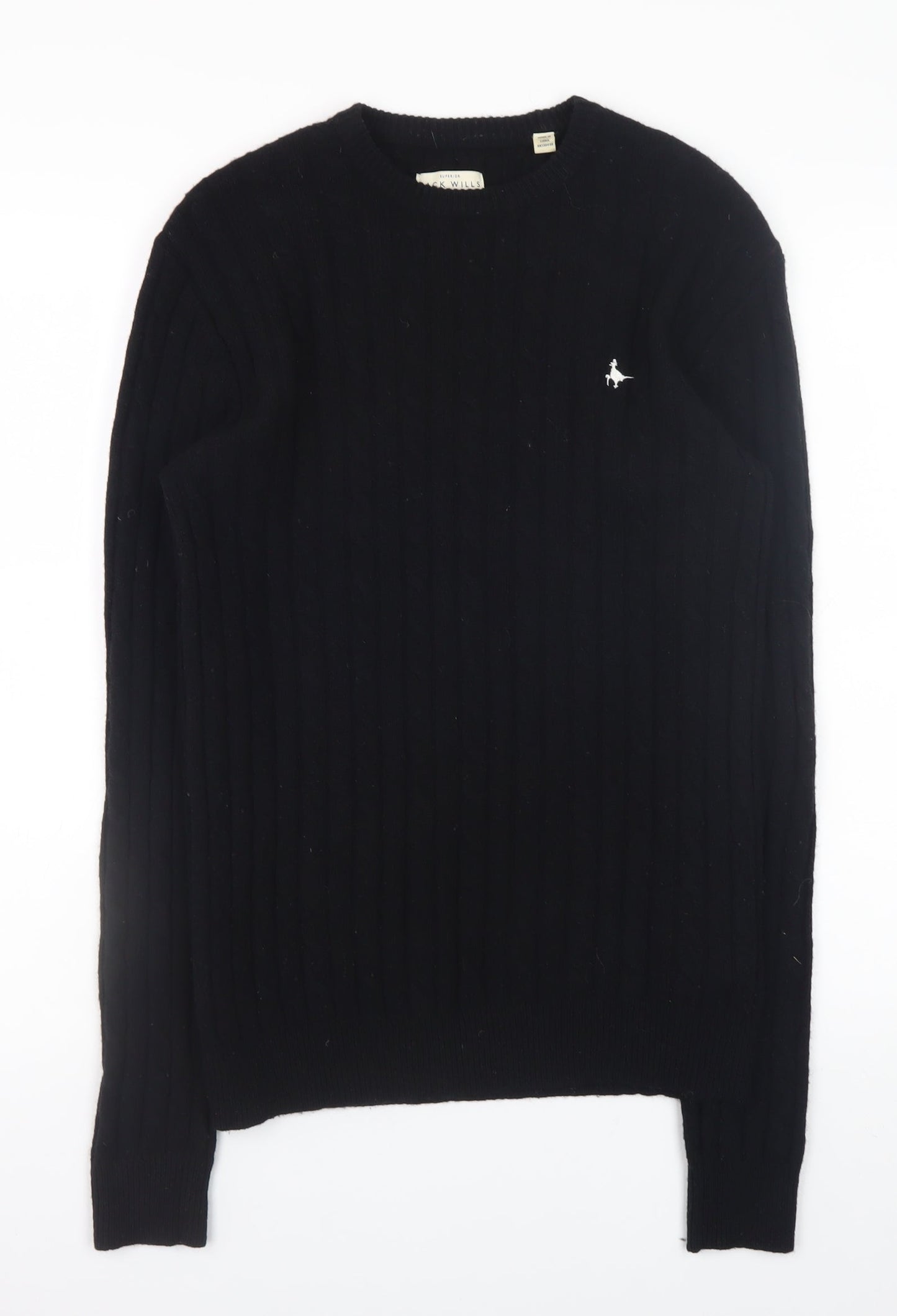 Mens UK Size S Jack Wills Black Pullover Jumper