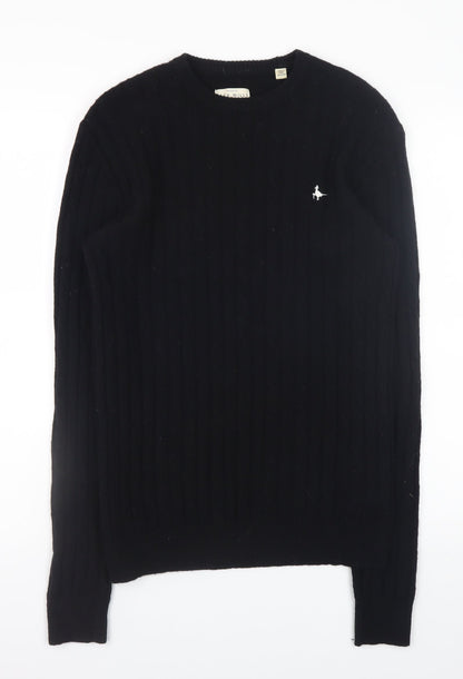 Mens UK Size S Jack Wills Black Pullover Jumper