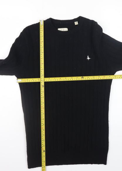 Mens UK Size S Jack Wills Black Pullover Jumper