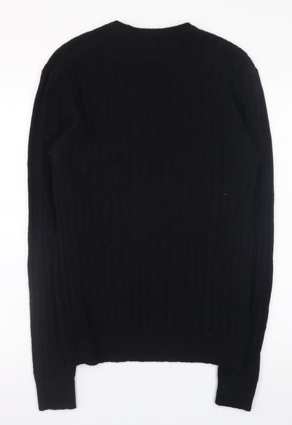 Mens UK Size S Jack Wills Black Pullover Jumper