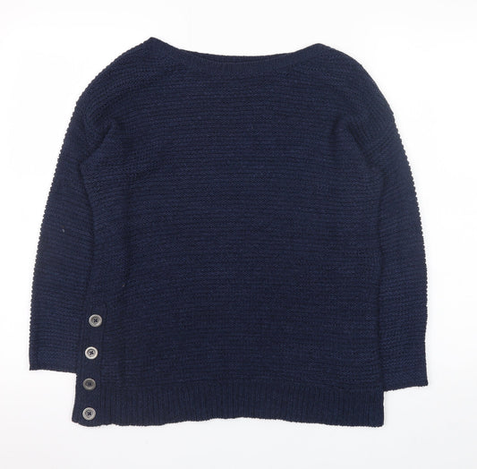 Womens UK Size 12 Debenhams Blue Pullover Jumper