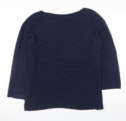 Womens UK Size 12 Debenhams Blue Pullover Jumper