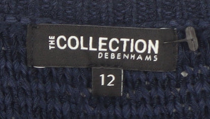 Womens UK Size 12 Debenhams Blue Pullover Jumper