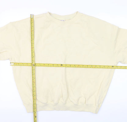 Womens UK Size M H&M Sport Beige Pullover Sweatshirt