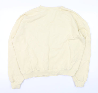 Womens UK Size M H&M Sport Beige Pullover Sweatshirt