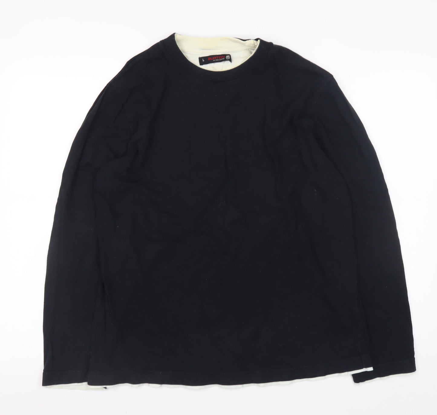 Mens UK Size L Burton Black Pullover Sweatshirt