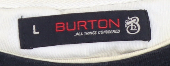 Mens UK Size L Burton Black Pullover Sweatshirt