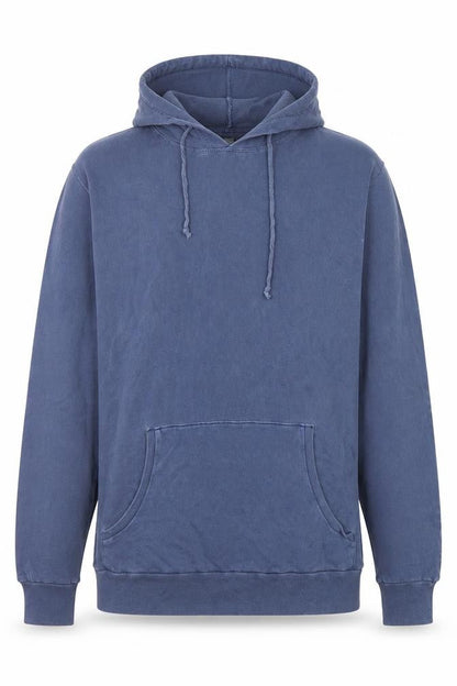 Mens UK Size M Rich Honey Blue Pullover Hoodie