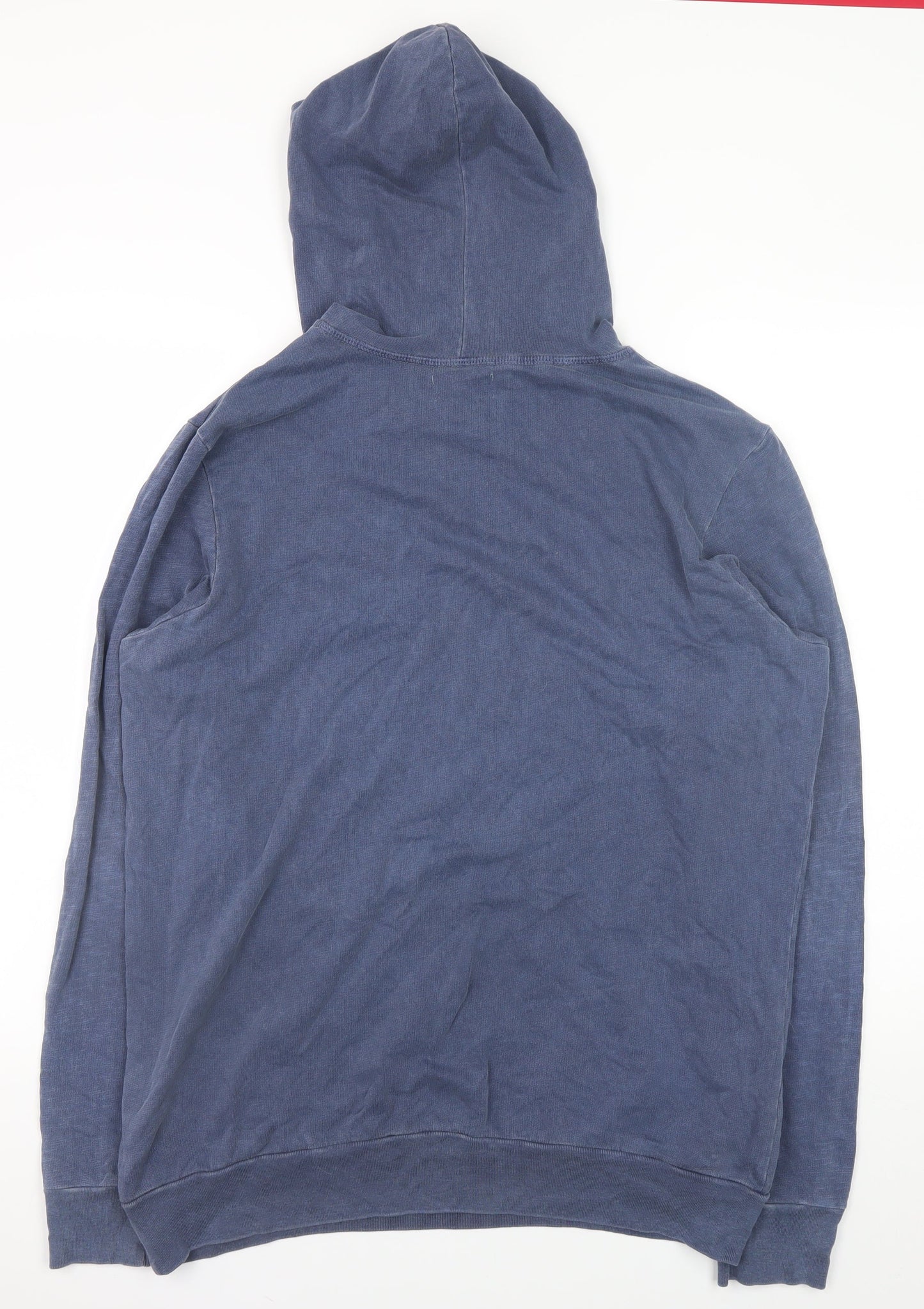 Mens UK Size M Rich Honey Blue Pullover Hoodie