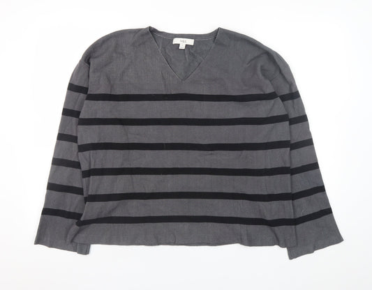 Womens UK Size XL Marks and Spencer Grey Pullover Jumper