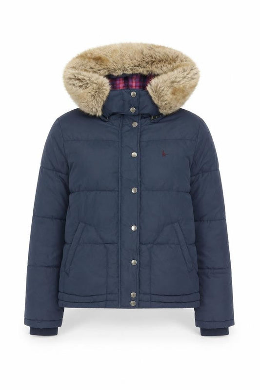 Womens UK Size 12 Jack Wills Blue Puffer Jacket