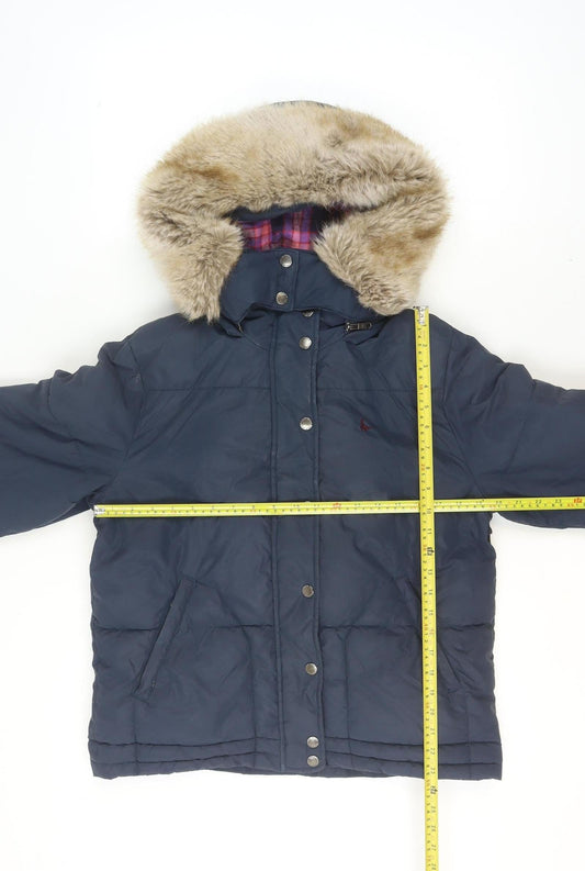 Womens UK Size 12 Jack Wills Blue Puffer Jacket