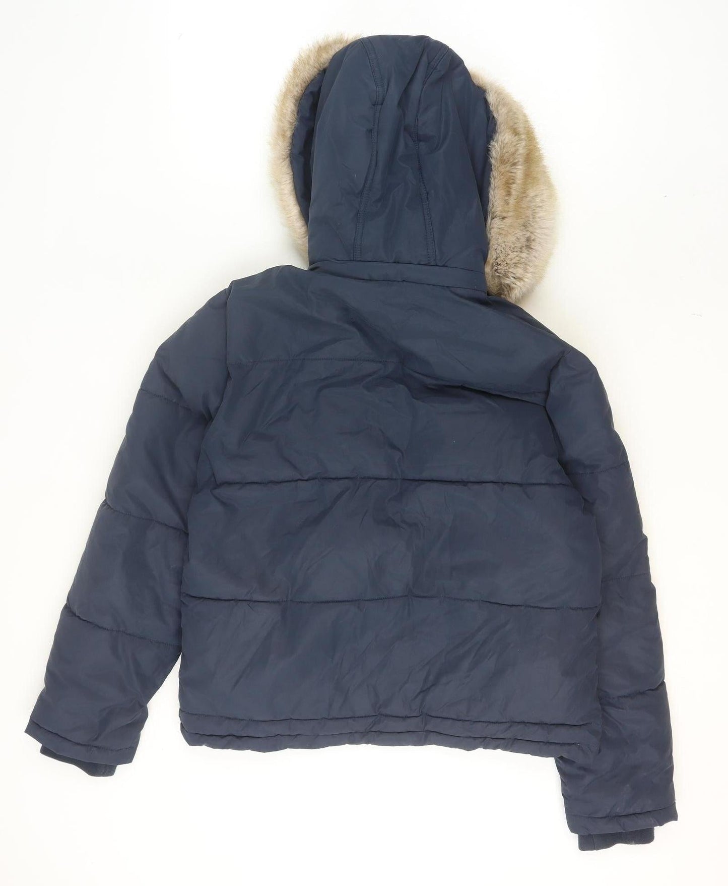 Womens UK Size 12 Jack Wills Blue Puffer Jacket