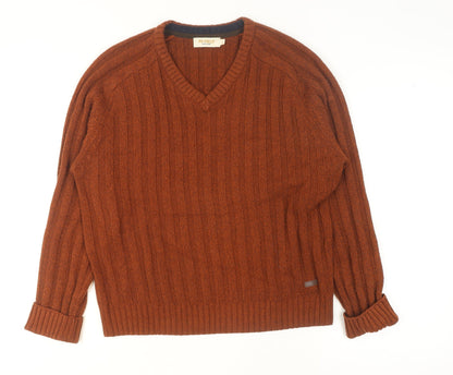 Mens UK Size L PG Field Brown Pullover Jumper