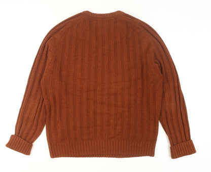 Mens UK Size L PG Field Brown Pullover Jumper