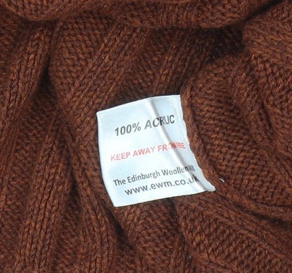 Mens UK Size L PG Field Brown Pullover Jumper