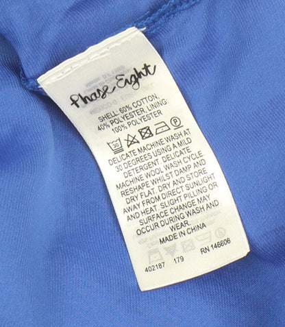 Womens UK Size M Phase Eight Blue Pullover Jumper