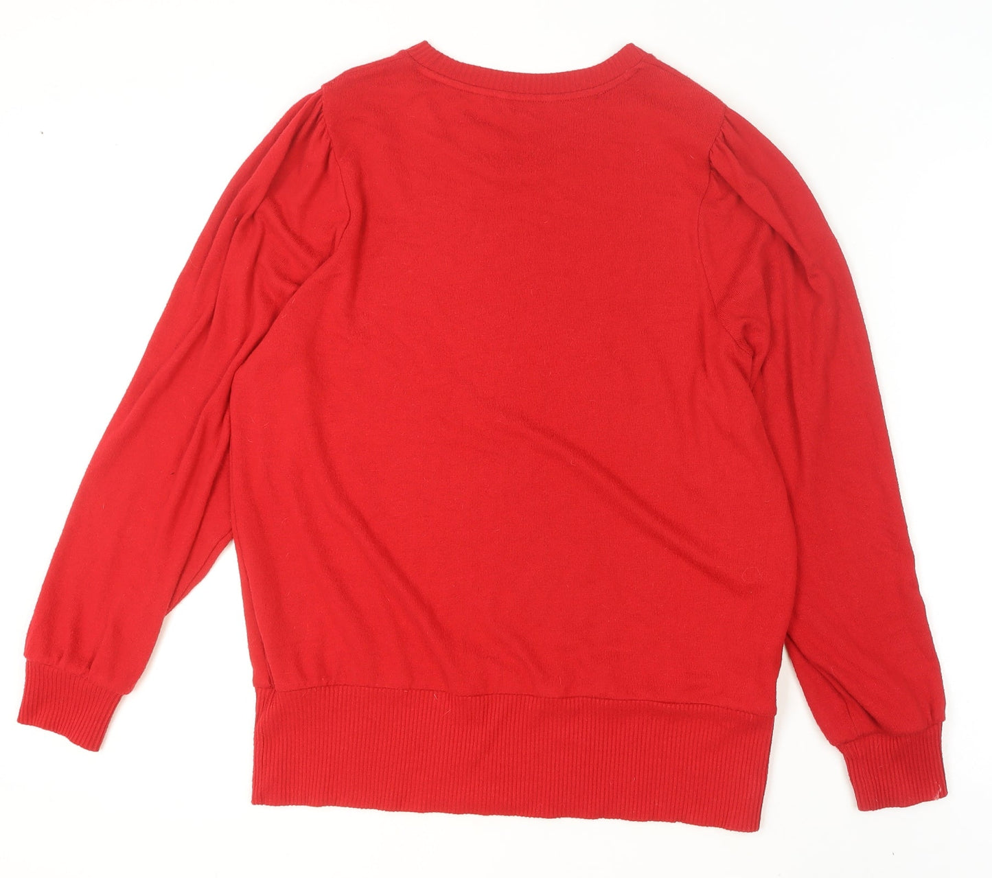 Womens UK Size L NEXT Red Pullover Jumper