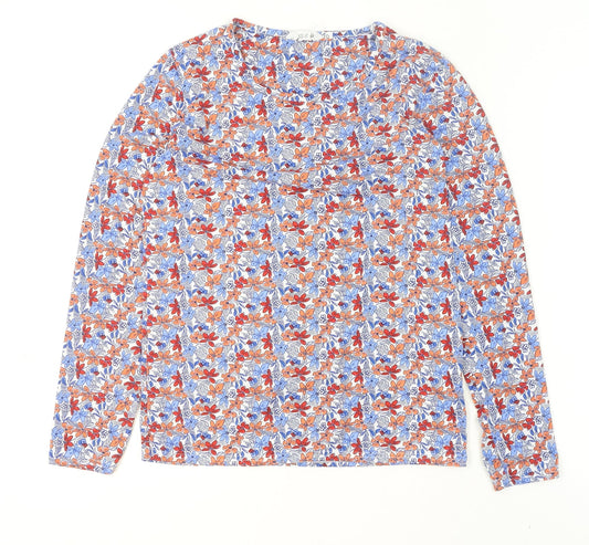 Isle Women’s Multicoloured Floral Long Sleeve T-Shirt Size S 10-12
