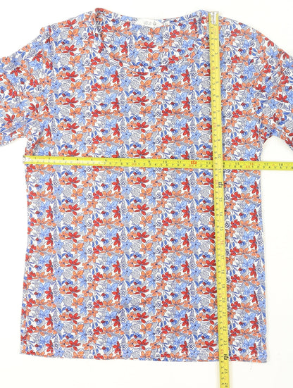 Isle Women’s Multicoloured Floral Long Sleeve T-Shirt Size S 10-12