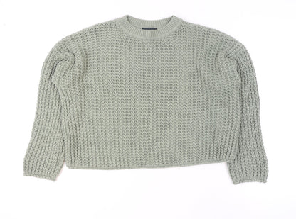 Womens UK Size M New Look Green Pullover Jumper