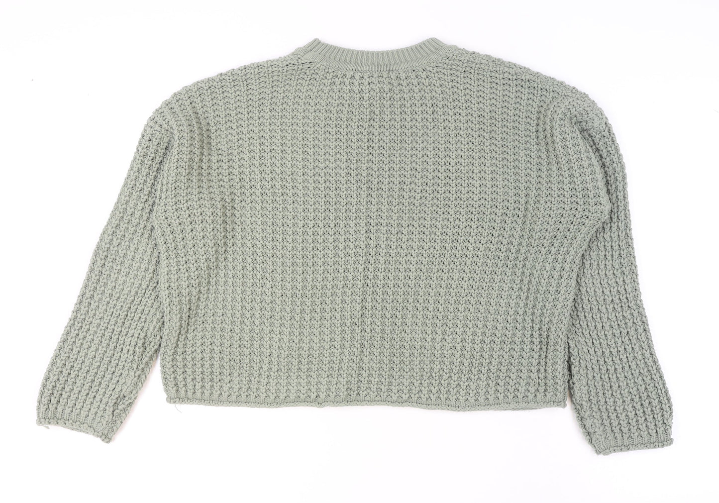 Womens UK Size M New Look Green Pullover Jumper