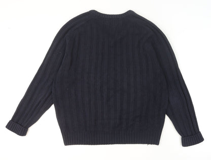 Mens UK Size L PG Field Blue Pullover Jumper