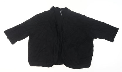 Womens UK Size M Capsule Black Cardigan Jumper