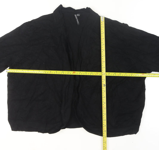 Womens UK Size M Capsule Black Cardigan Jumper