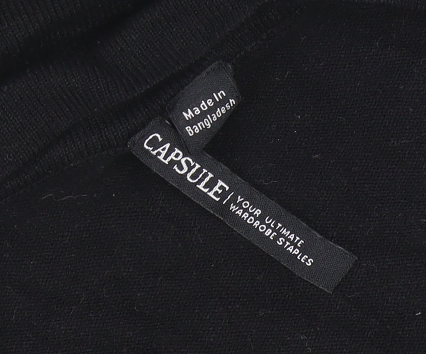 Womens UK Size M Capsule Black Cardigan Jumper