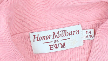 Womens UK Size 14/16 Honor Millburn at EWM Pink Pullover Jumper