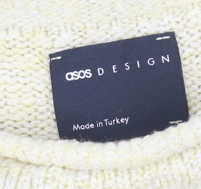 Womens UK Size S ASOS DESIGN Beige Pullover Jumper