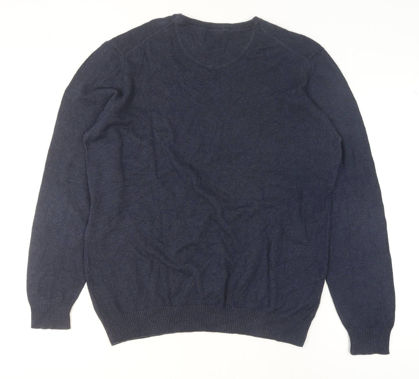 Mens UK Size L Samuel Windsor Blue Pullover Jumper
