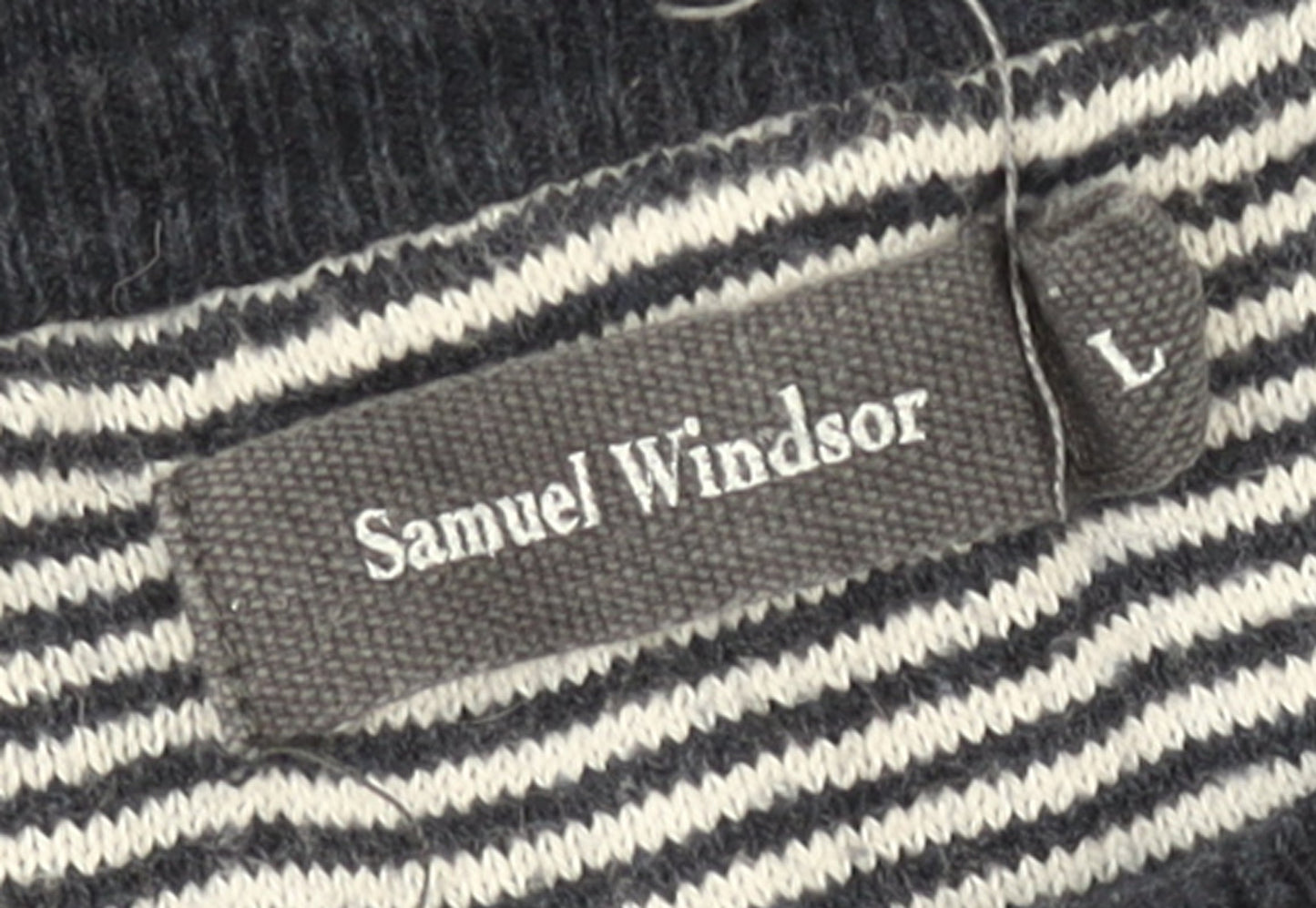 Mens UK Size L Samuel Windsor Blue Pullover Jumper