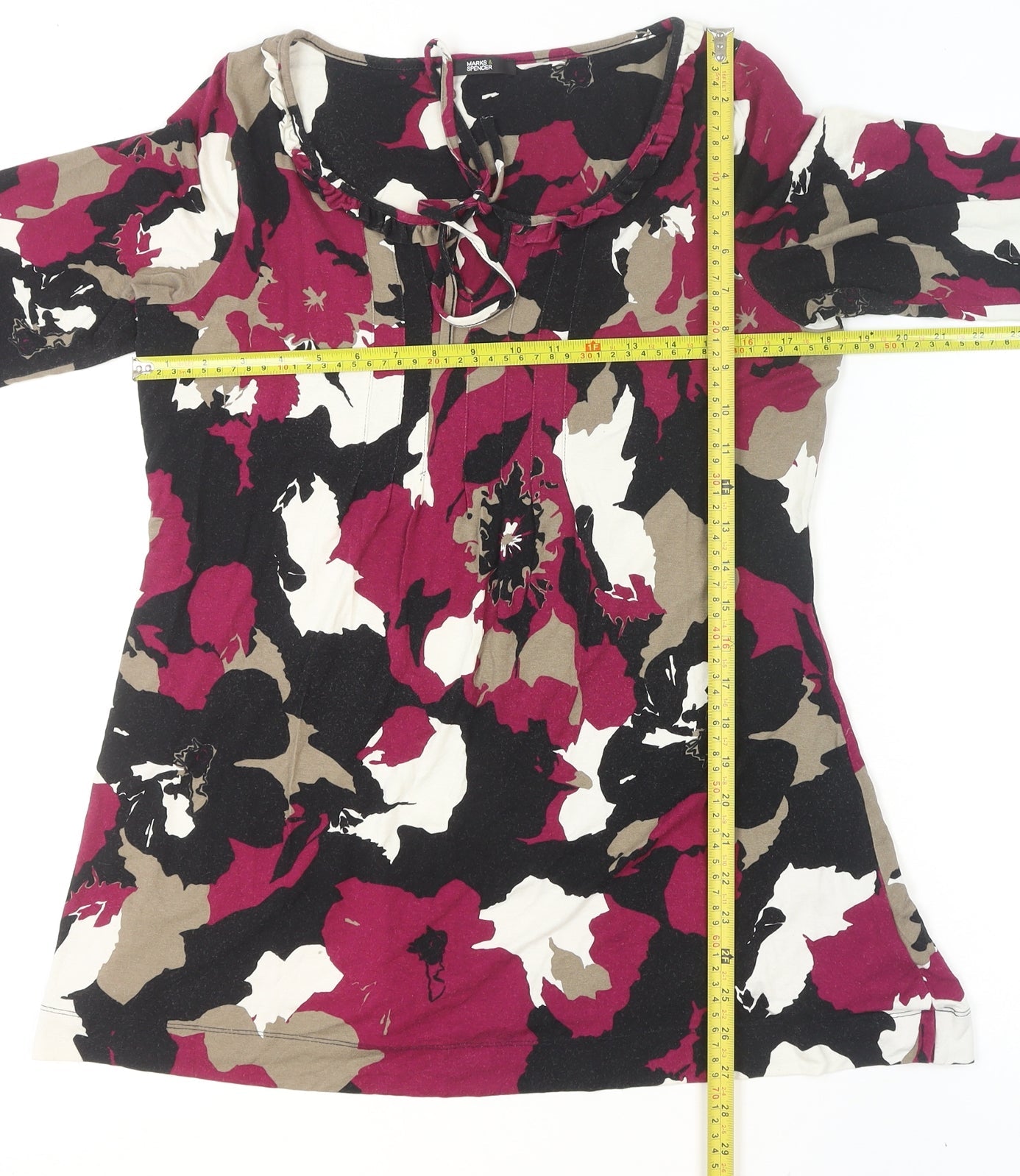 Womens UK Size 14 Marks and Spencer Multicoloured Tunic Blouse