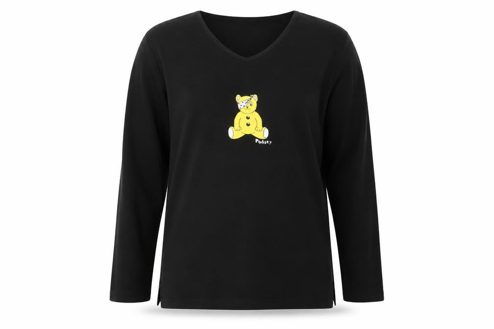 Womens UK Size 16 George Black Basic T-Shirt