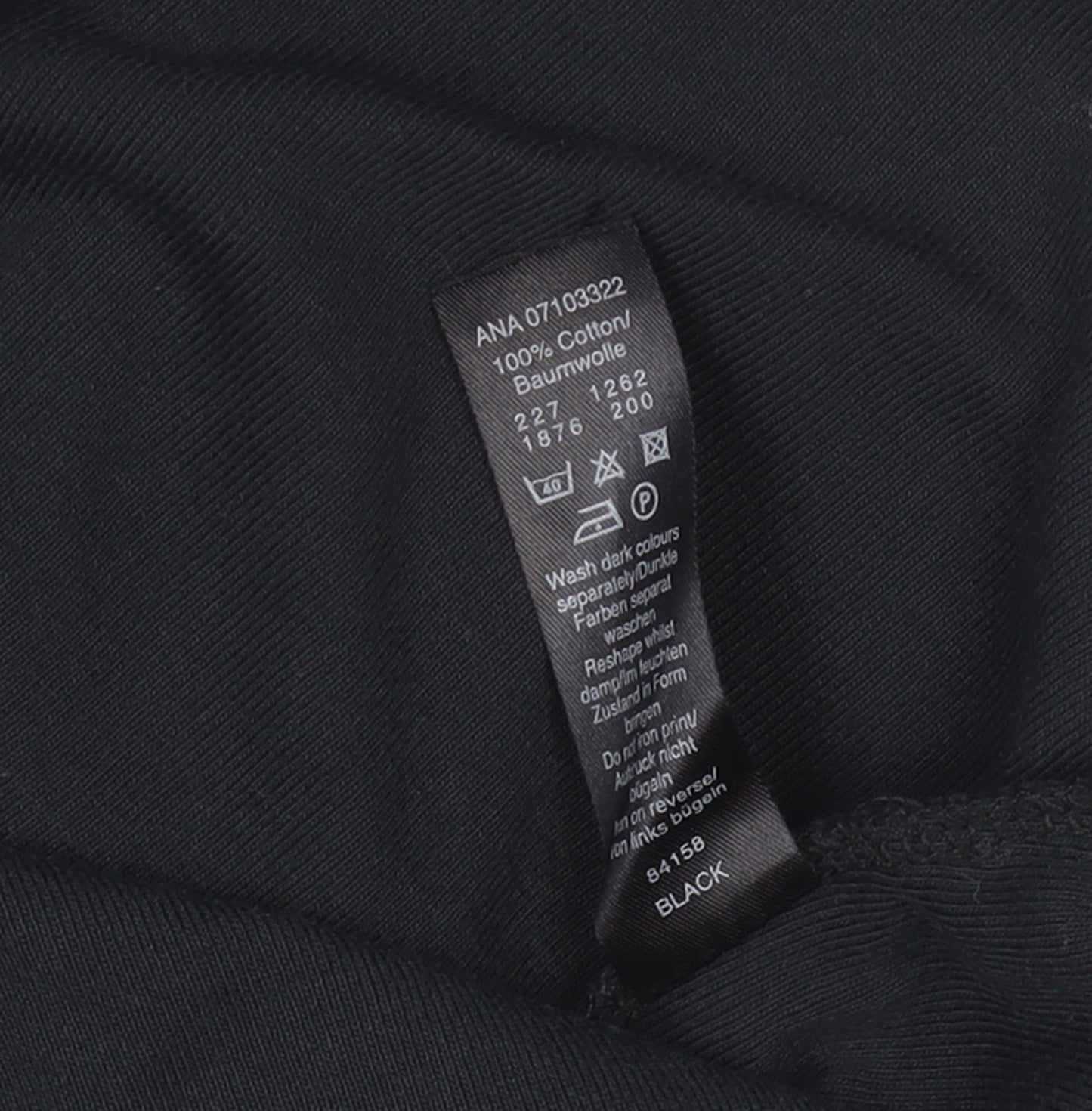 Womens UK Size 16 George Black Basic T-Shirt
