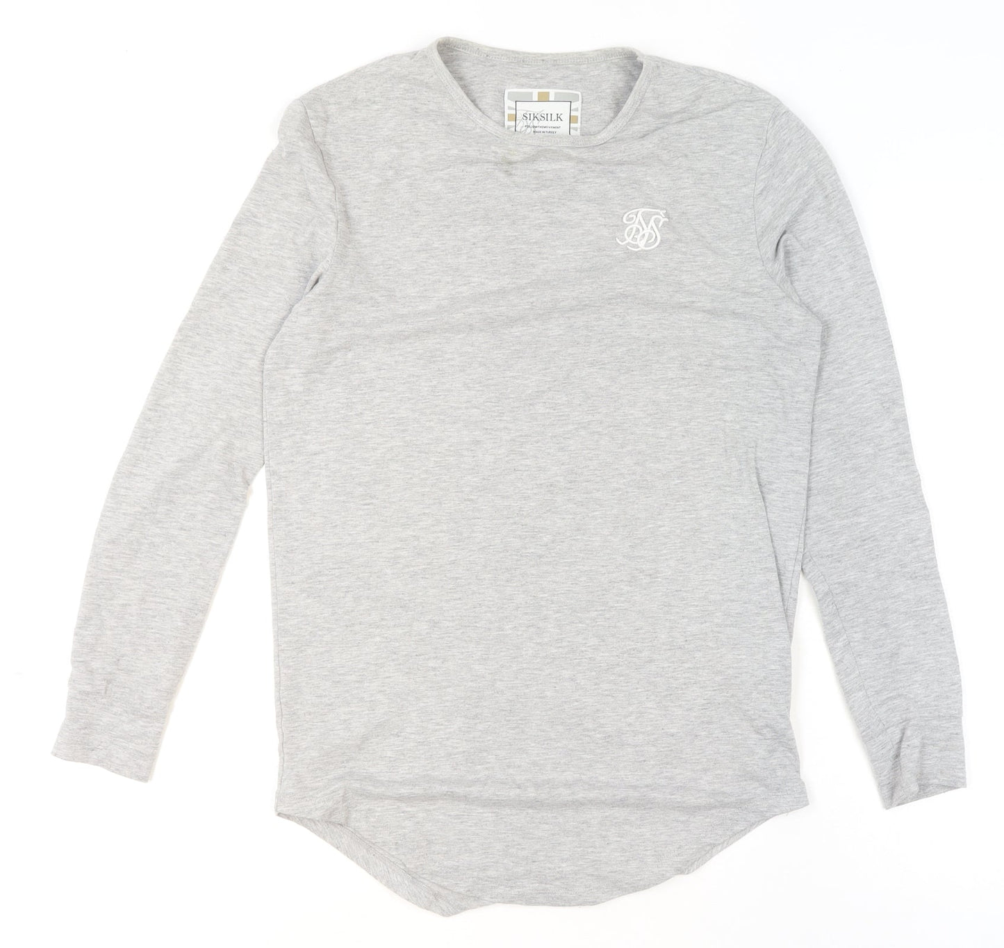 Womens UK Size XS SikSilk Grey Jersey T-Shirt